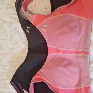 2 Under Armour Heat Gear Padded  Wirefree Sports Bras- 34D
